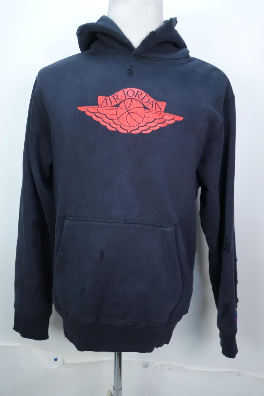 Nike Jordan Air Jordan Hoodie Mens XS Black Fleece Pullover IB3003-010